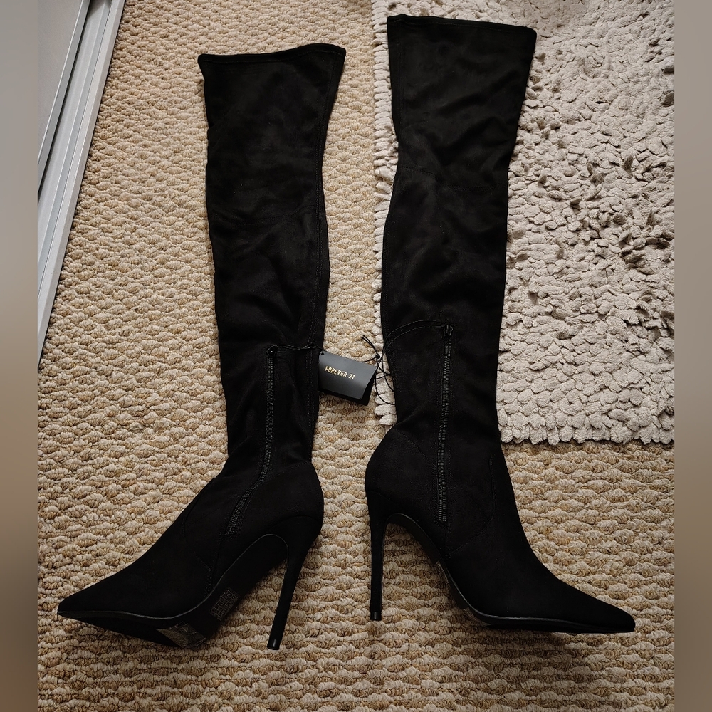 Suede Over-the-Knee Boots